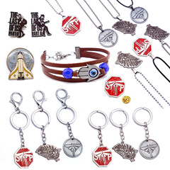 zui後生還者美國末日2掛件艾莉紋身項鍊艾莉蒂娜手鍊火箭飛船胸針