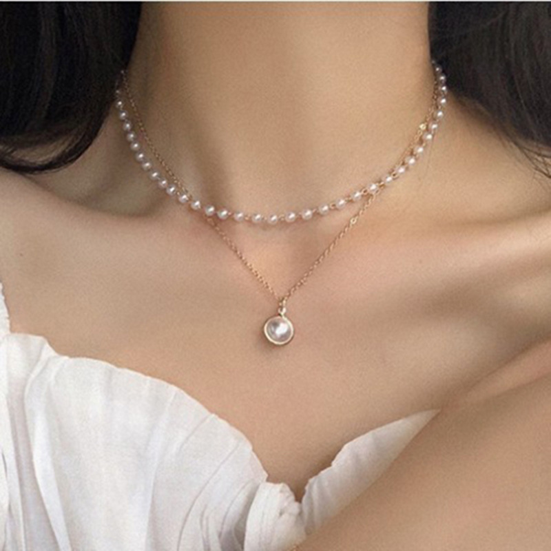 cute fashionable chain for key bag pearl