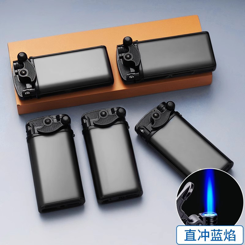 2025升级厂家批发防风打火机蓝焰直冲打火机定 制广告金属防风|undefined