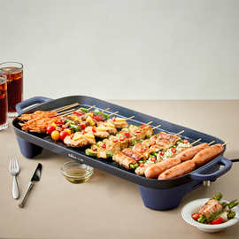 小熊烤肉盘DKL-E20U1烤肉锅电烤盘烧烤家用多功能电烤炉大容量大