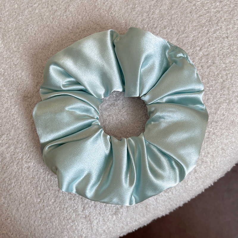 绵绵泡芙枕头大肠发圈女高级感充气棉缎面头绳扎丸子头发绳发饰|undefined