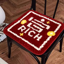 创意文字顺發富瘦植绒坐垫（40*40cm*1件）