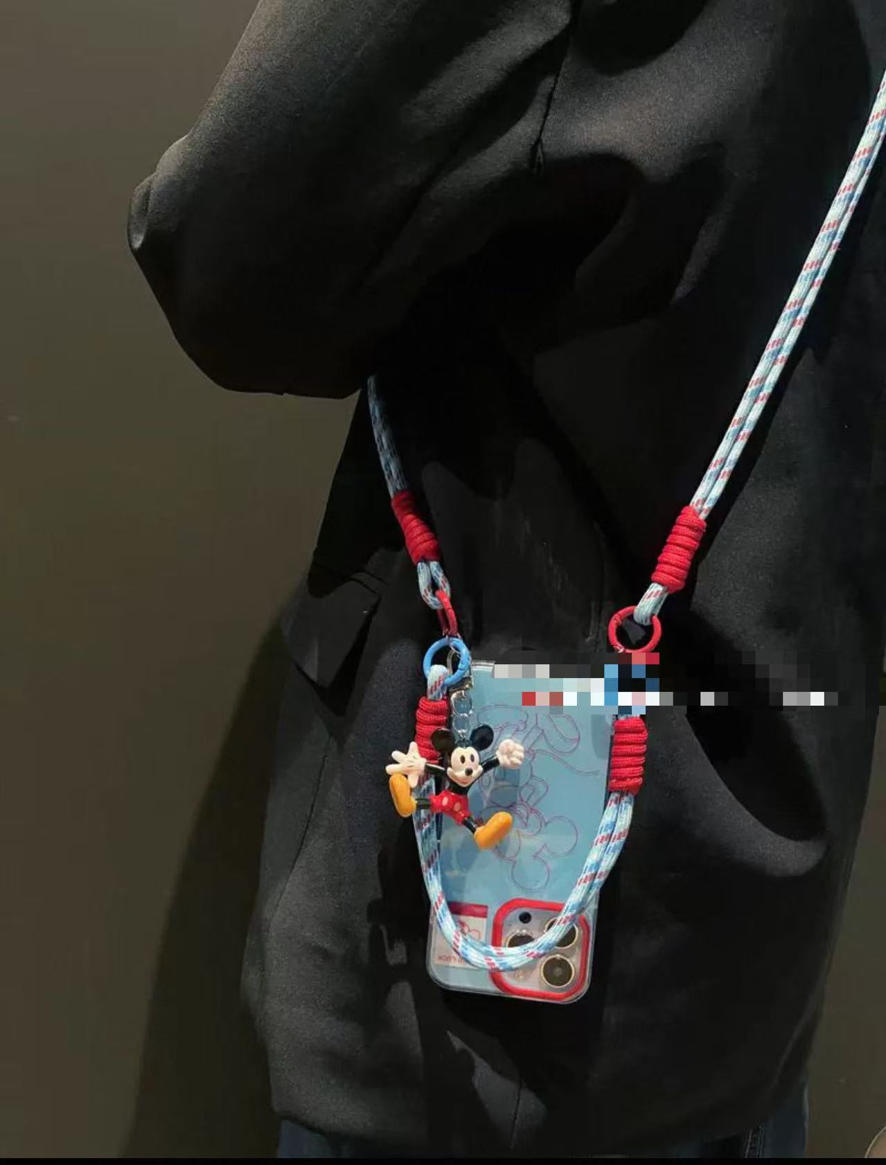 Ins lindo dibujos animados línea roja ratón para iPhone14 funda para teléfono móvil 15ProMax Apple 13/12 hembra