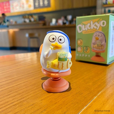 Trendy Play Hand-made Doll Desktop Ornaments Genuine Little Liu Duck Shake Music Car Ornaments Electric Car Consulting Car Decoration (Car ornaments) - happy-fishing