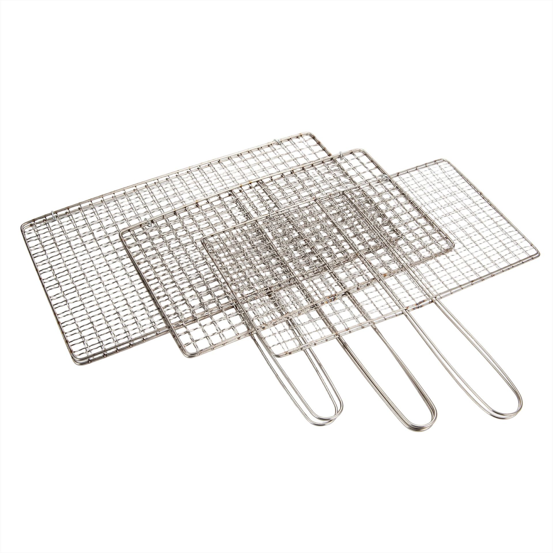 Pinza de Red para Barbacoa Doble Capa de Acero Inoxidable, Fácil de Limpiar image 6