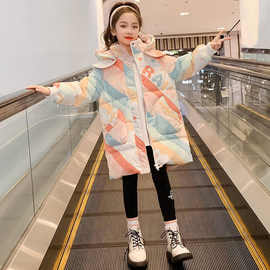 女童冬装棉服2025年新款儿童韩版洋气夹棉女孩冬季防寒服棉衣外套