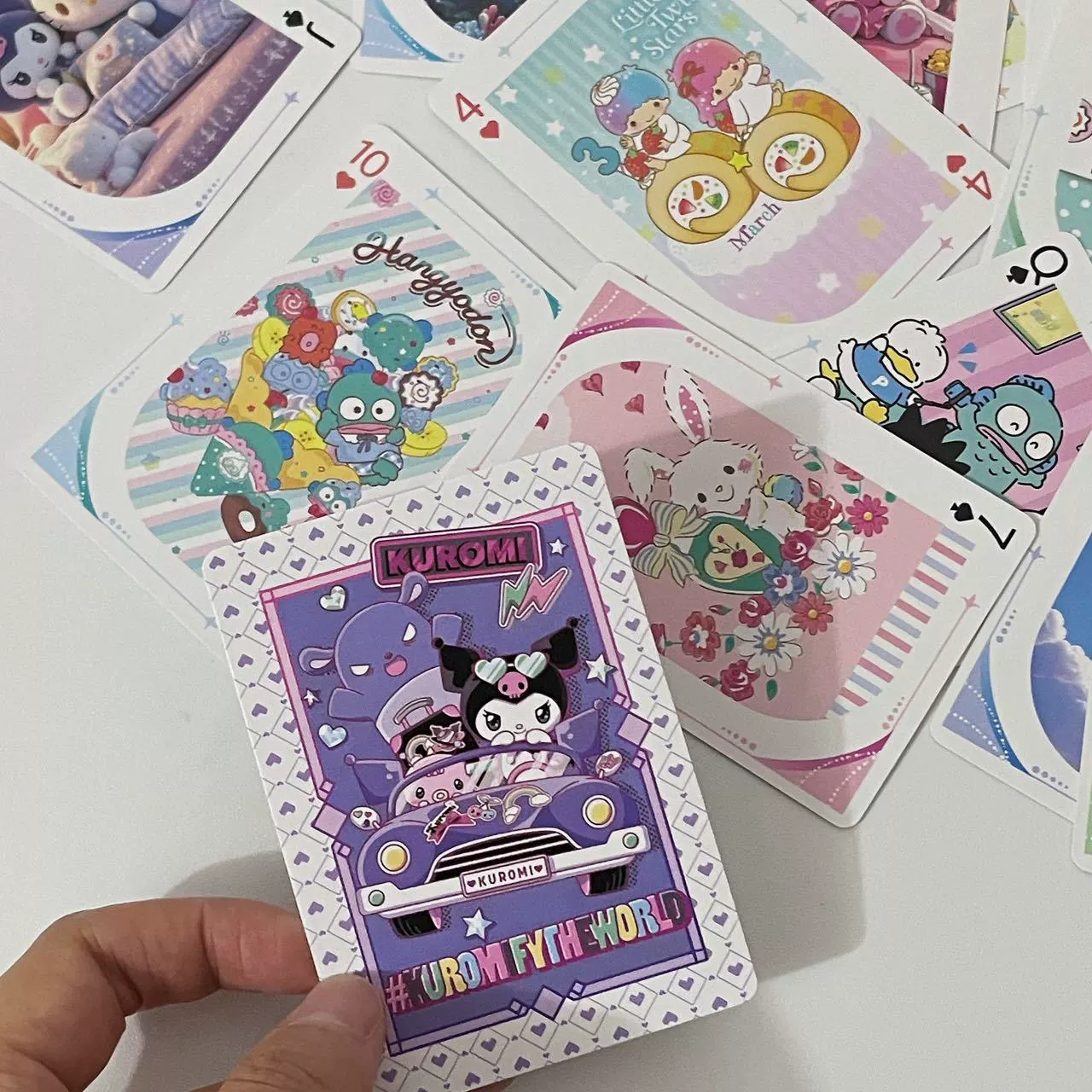 Sanrio, качественные игральные карты, мультяшные карты для досуга