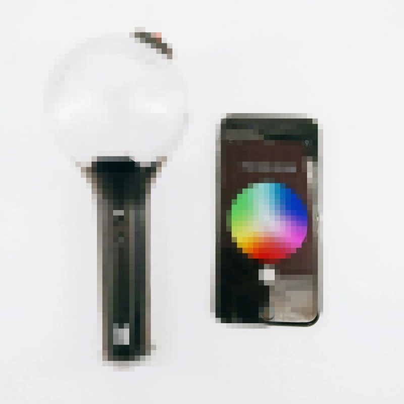 Световая палочка (BTS) VER.4 — Bluetooth с управлением через приложение, RGB 10×10×23 см