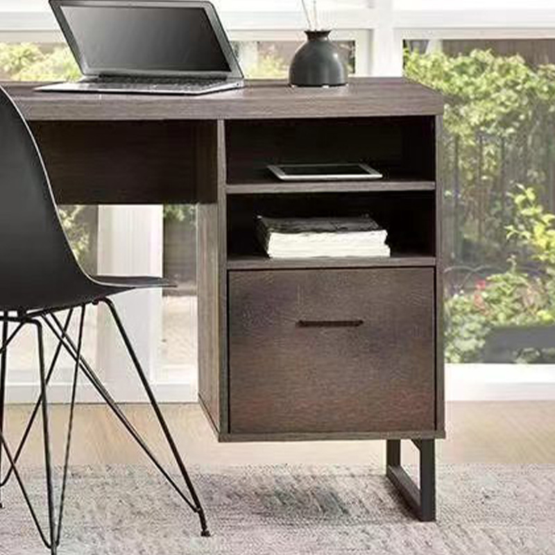 Escritorio moderno nórdico minimalista, mesa de estudio compacta ideal para espacios pequeños o pisos de alquiler