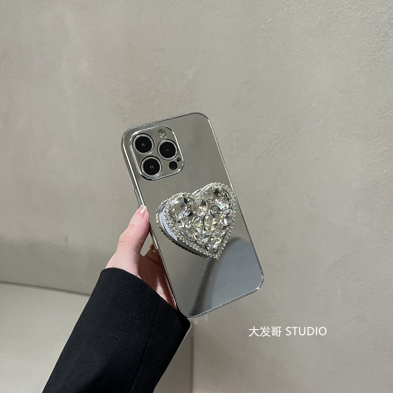 Apple, трубка, совместим с iPhone 14, чехол для телефона, зеркальный эффект, 14promax, iphone