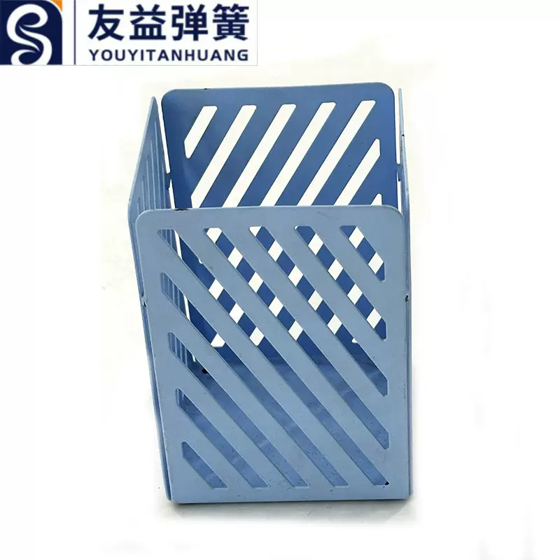 厂家供应金属收纳篮办公桌面彩色铁艺大容量收纳创意笔筒文具套装