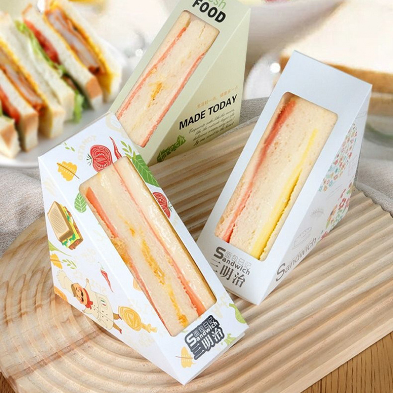 Sandwiched packaging box sandwiched carton triangular bag one -time…