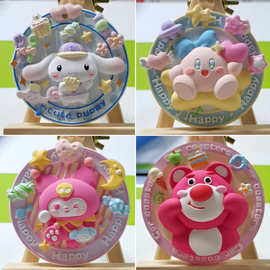 三丽鸥系列石膏娃娃儿童涂色石膏娃娃3立体涂鸦白胚厂家直销