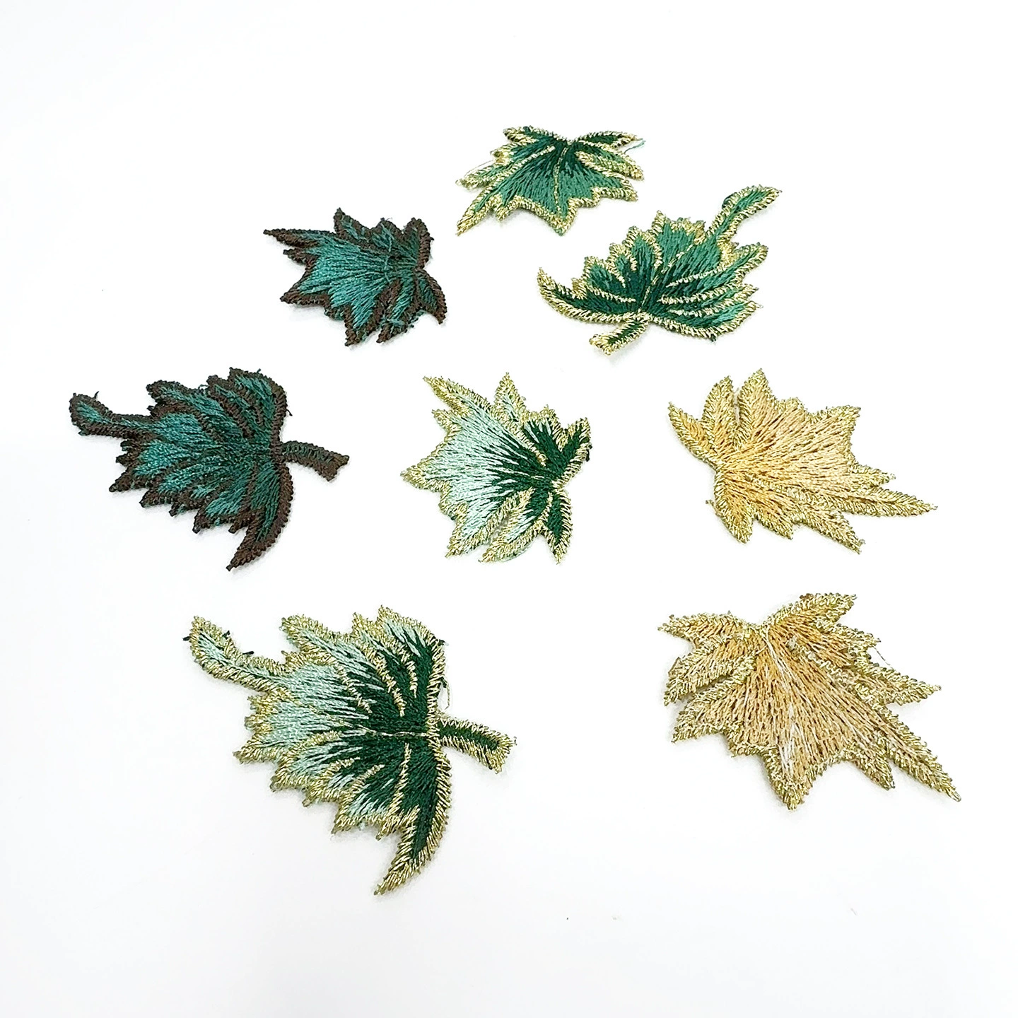 Вышитые листья, цветы, вышитые печати, тканевые нашивки для рук, модные нашивки для ремонта одежды, аппликации, украшения аксессуаров для одежды.