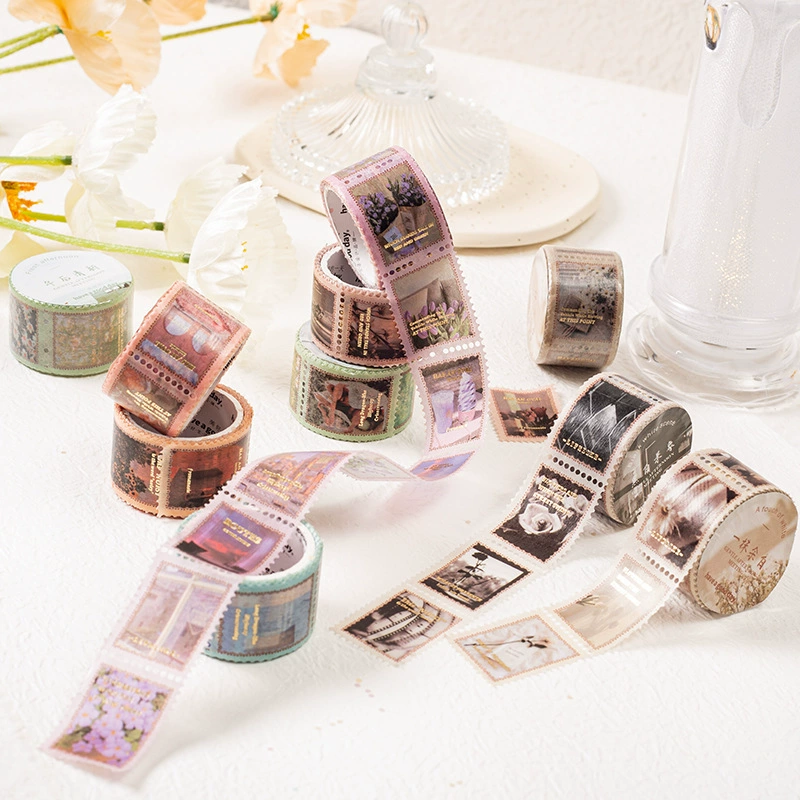 Прекрасный день нежный день встреча серии бронзовая лента Ретро штамп DIY материал декоративные наклейки 8