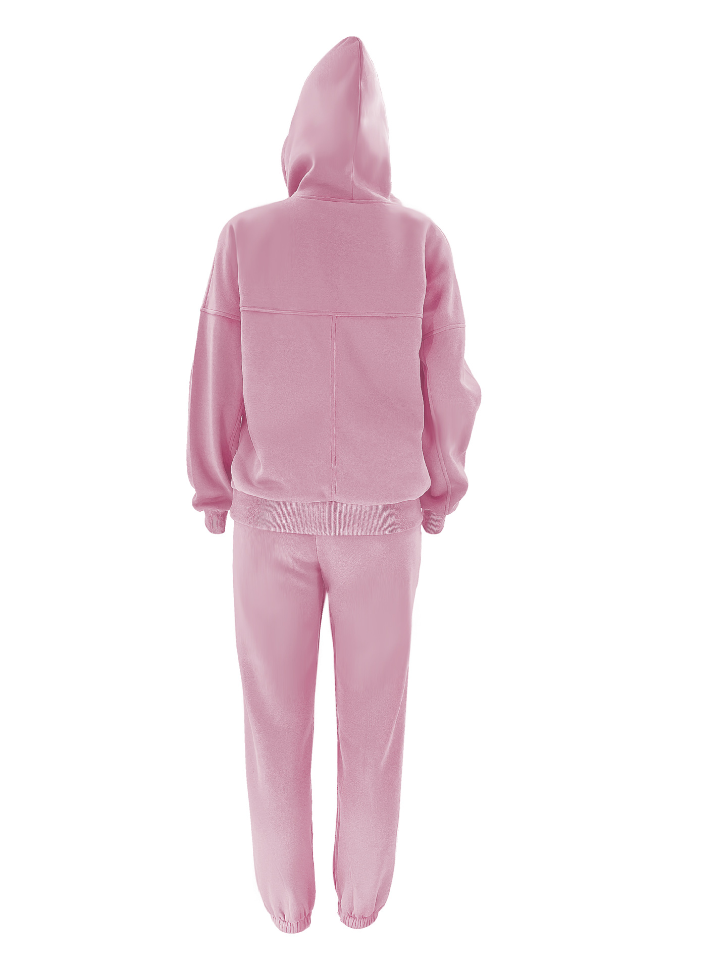 Women's Pant Sets Solid Colour Hooded Sweater And Casual Trousers_voghion.com