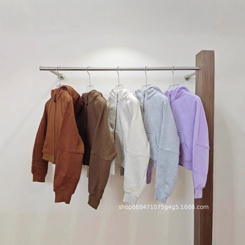 Putian High-End Version Lulu Sweatshirt Scuba Full-Zip Long-Sleeve Women's Hoodie Loose Fit Slim Top Jacket