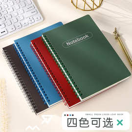 跨境外贸A5-80张复古简约PP烫银封面加厚内页双线圈本笔记本