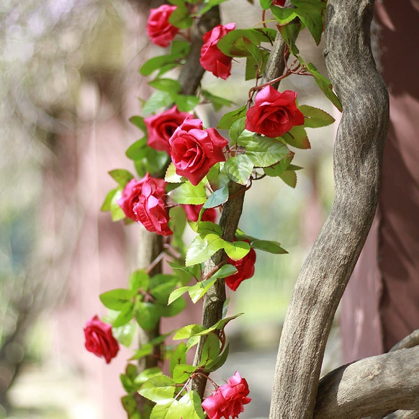 17 rose red flowers 2.3m✦♜