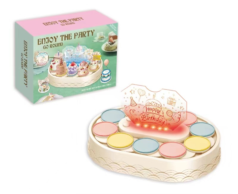 Swing máquina de postre decoración de la torta automática giratoria máquina de postre swing cumpleaños conductor fiesta de cumpleaños decoración mesa
