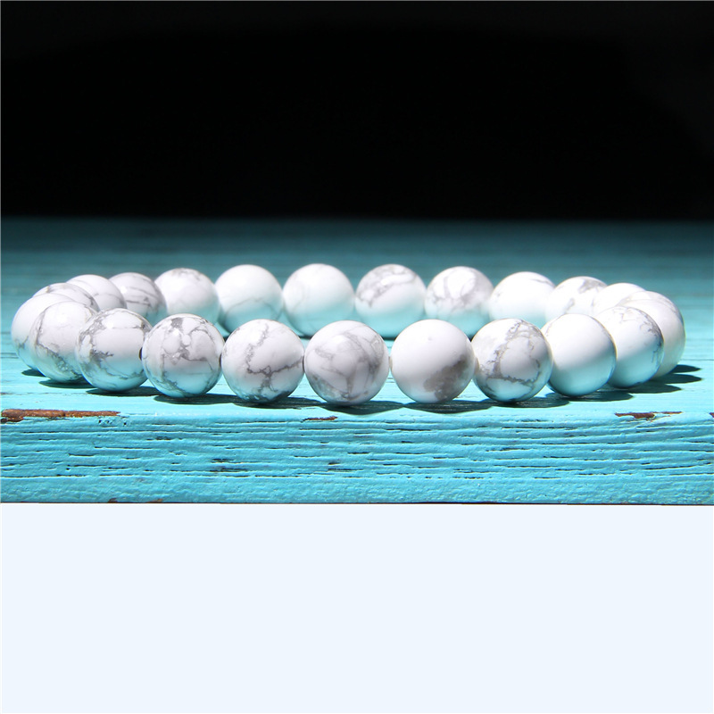 Fashion Solid Color Natural Stone Beaded Bracelets display picture 4