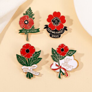 �W���ƷӢ���P�������o���ػ����ڻ��܄e�Poppy Brooch�����Ʒ