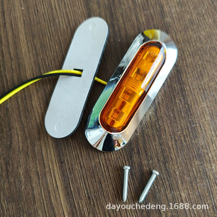 4 светодиодных боковых фонаря для грузовиков 12-24В, указатели поворота, боковые фонари кабины, заполненные смолой, сверхъяркие сигнальные фонари для грузовиков