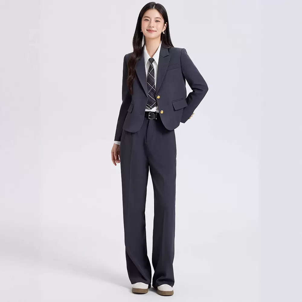 伯德小姐面试西装外套女职业正装通勤职场答辩穿搭小个子西服套装