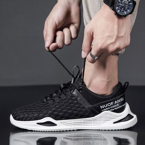 Men's Cross-border E-commerce Website New Men's Sporty Casual Shoes British Breathable Trendy Breathable Simple Sports Shoes