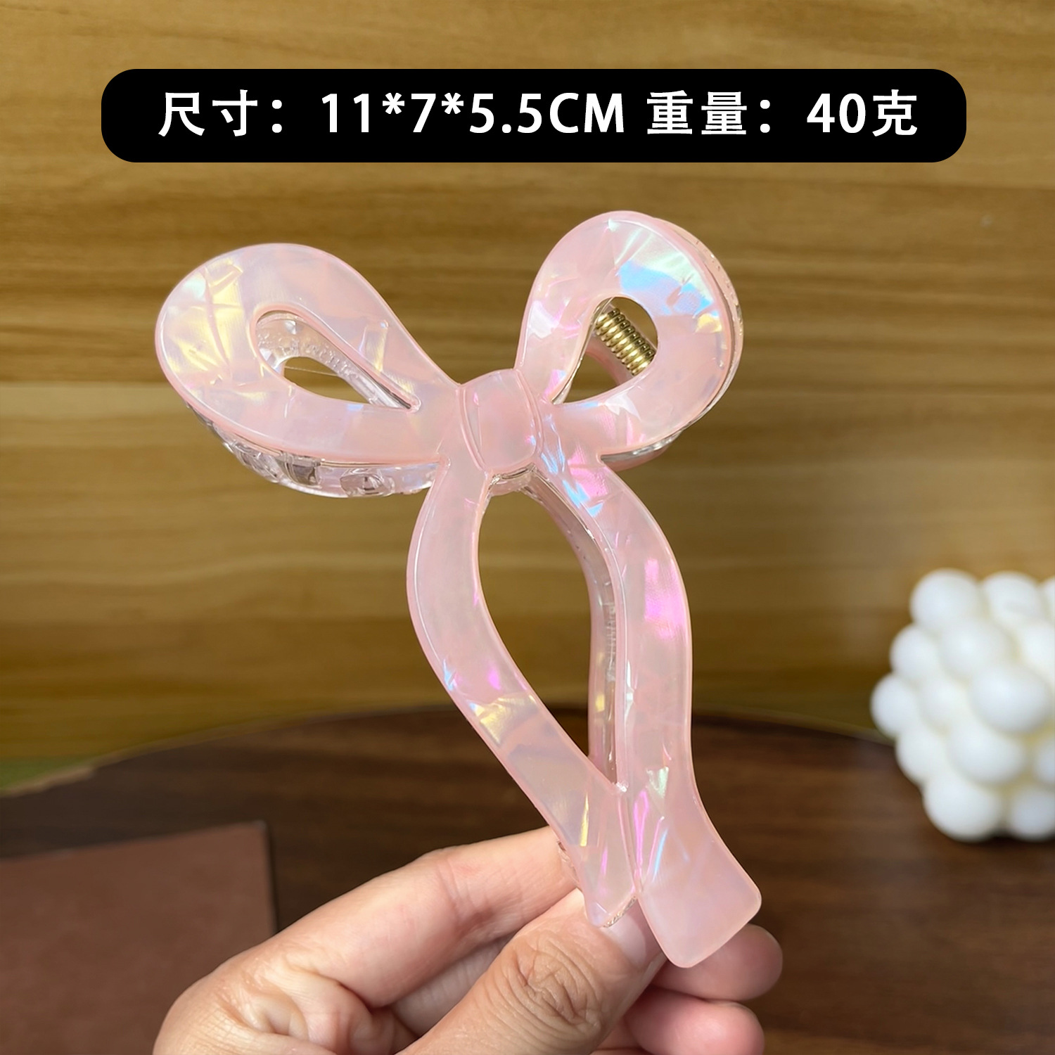 Nueva sensación de alta calidad de verano color gelatina agarrar clip de tiburón mariposa gradiente clip de cabello grande muestra más cabello clip de cola de caballo adornamiento para el cabello