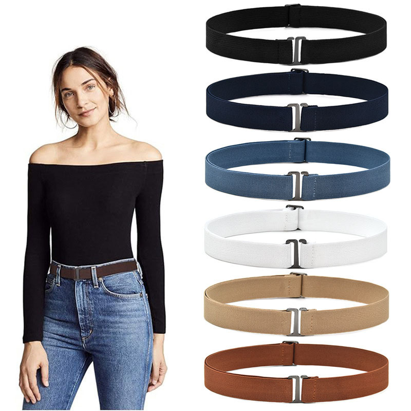 Elastic Decorative Belt for Women, Versatile Invisible Waist Cincher for Students, Anti-Slip Magic Belt for Shirts and Jeans