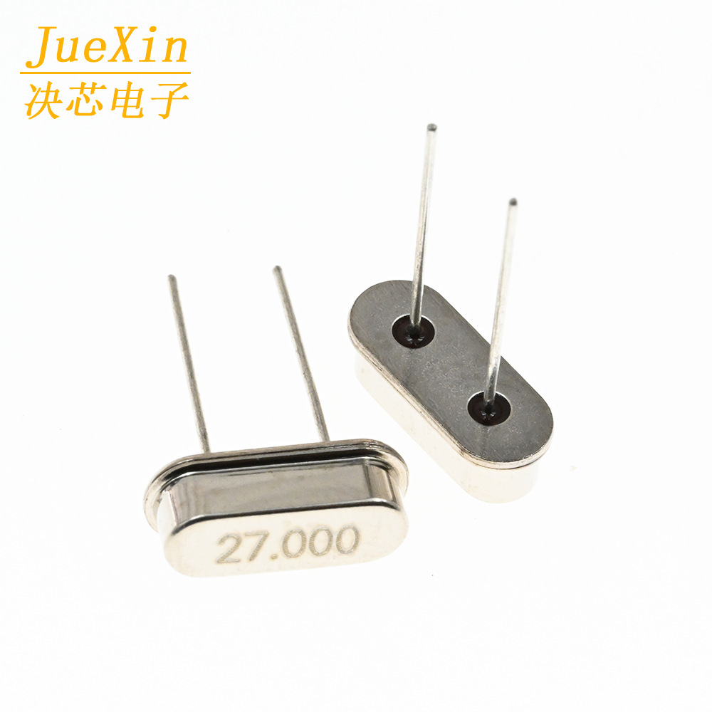 直插2脚晶体谐振器 HC-49S晶振 高精度精密晶振 27.000 27M 27MHZ