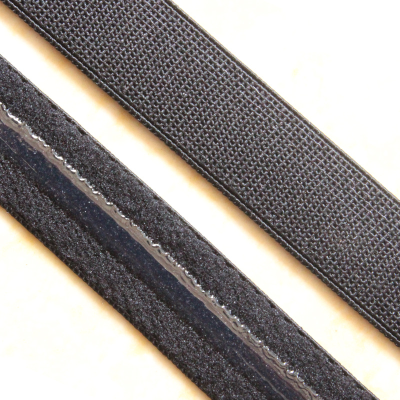 Fabricante en stock Negro Blanco alto elástico grueso de silicona antideslizante con línea epoxi antideslizante banda elástica al por mayor