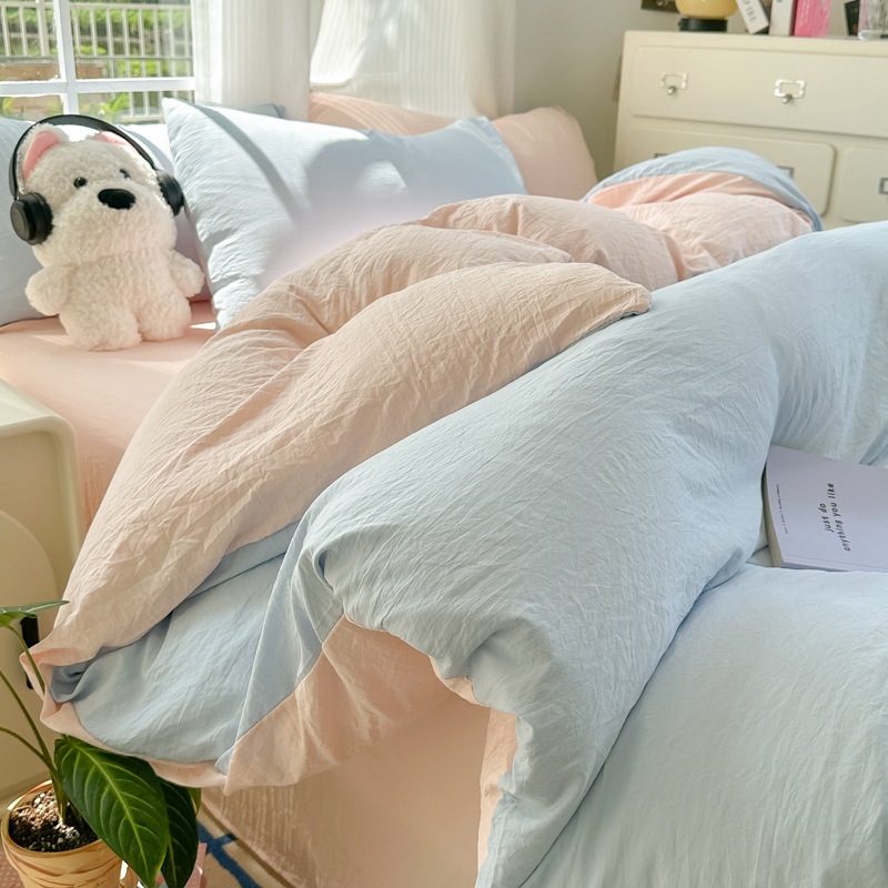 워시드 코튼 블루 파우더
