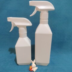 500mlペットボトル角型スプレーボトル350ml油汚れ洗浄瓶pe冷蔵庫洗浄剤瓶アルコール消毒液瓶