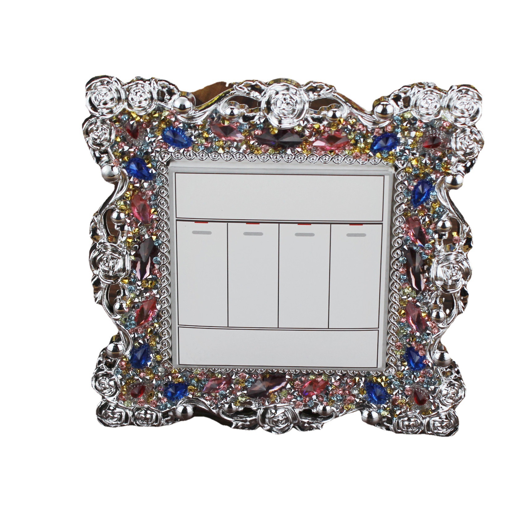 Switch key, roses, diamond encrusted