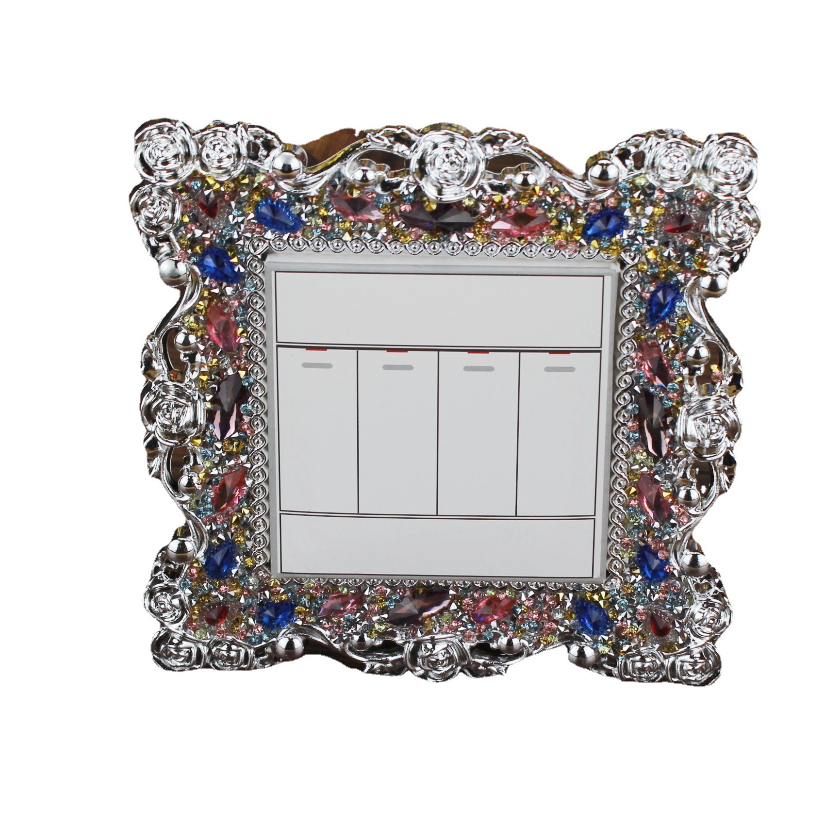 Switch key, roses, diamond encrusted