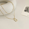 Small design necklace, advanced chain for key bag , light luxury style, trend of season, 2023 collection, high-quality style