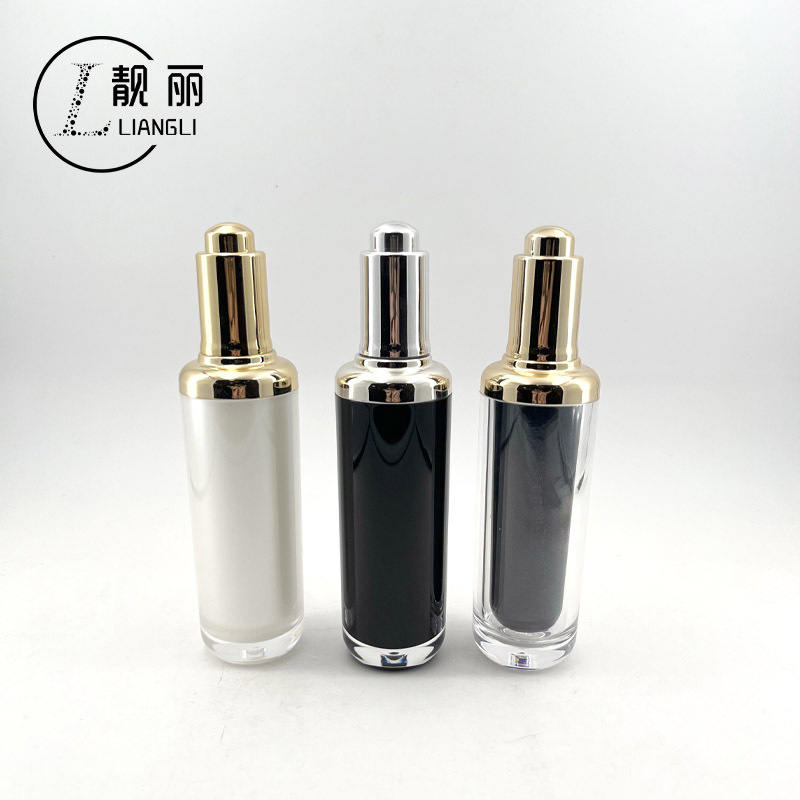 30ml50ml精油精华液滴管瓶PS按压式厚底小容量分装瓶包材