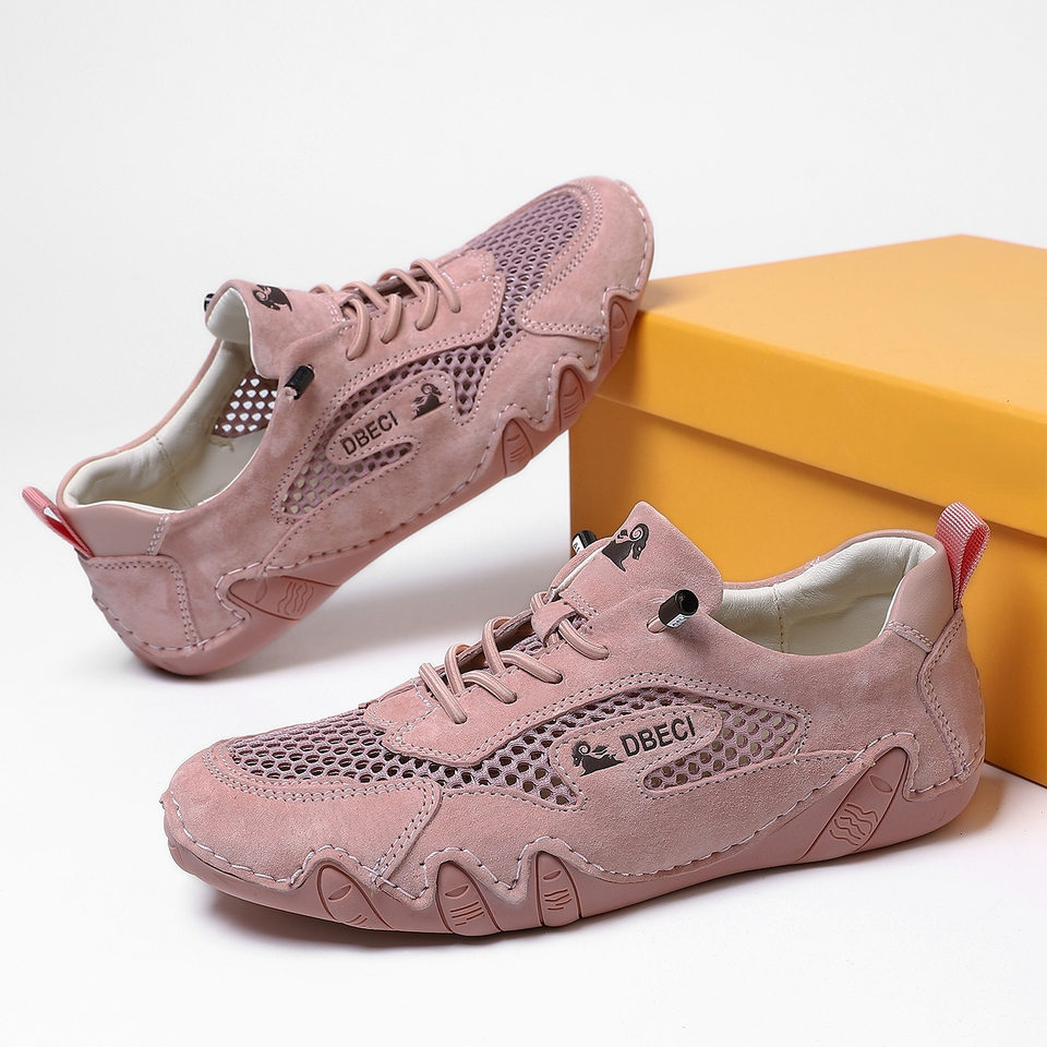 Giày thể thao unisex cỡ lớn thoáng khí lưới mùa hè, đế bằng — 661 Màu đen, 661 màu cát, 661 màu hồng, 661 màu nâu