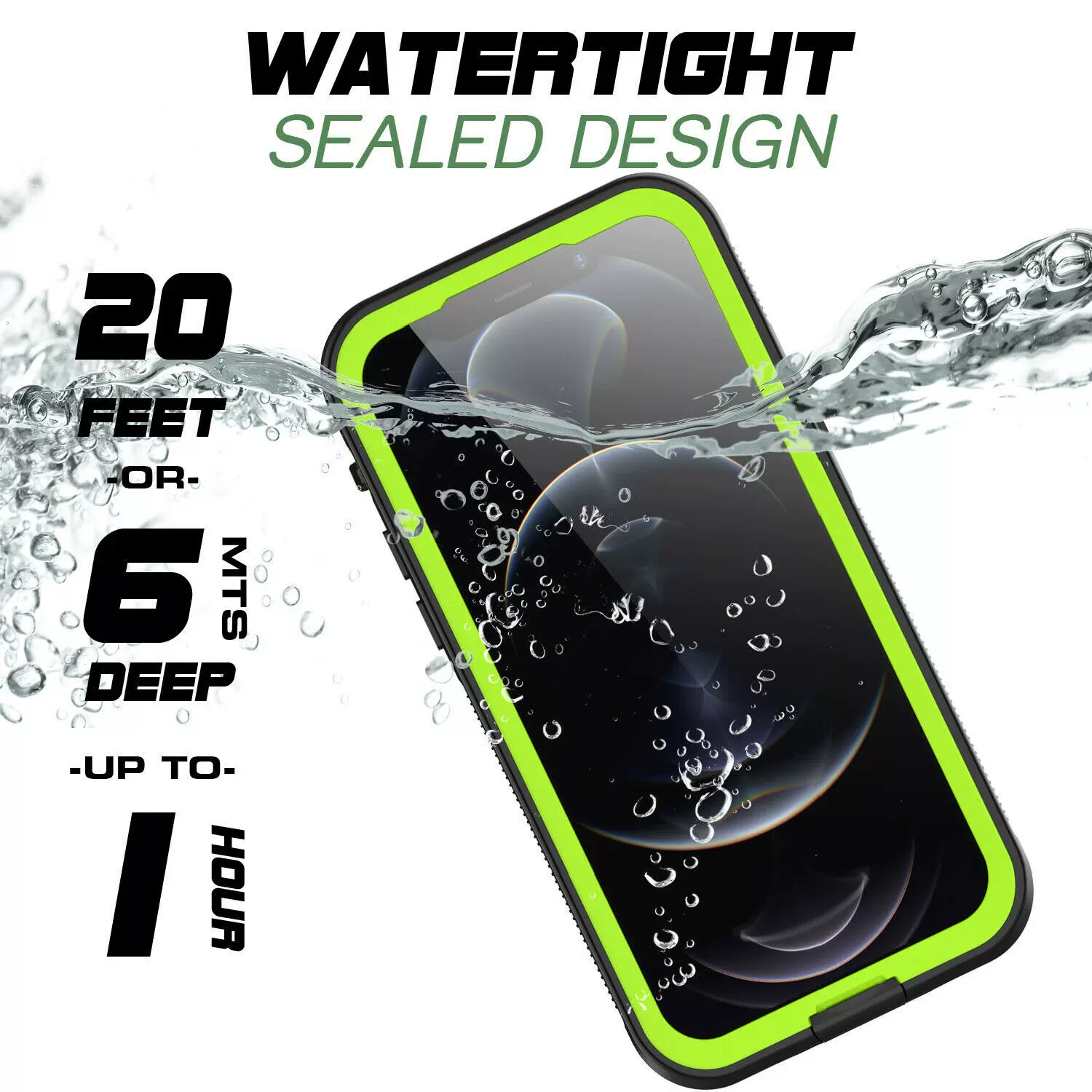 适用于新款iPhone12手机防水壳透明小米手机套苹果防摔手机壳三防