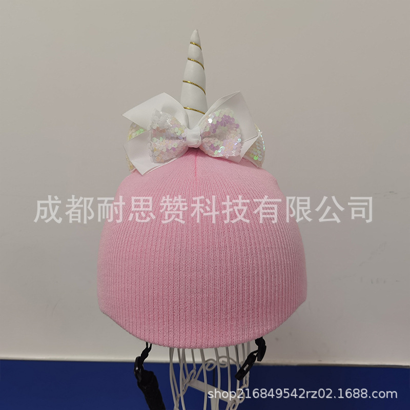 Cubierta de casco de esquí de dibujos animados lindo personalidad cálida placa única cubierta de casco de doble placa bicicleta muñeca cubierta decorativa a prueba de viento