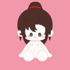 魔道祖師同人人形かわいい魏無羨望綿人形40cm青忘れ機公仔一番賞青思追