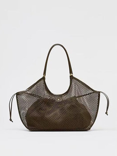 Summer capacious one-shoulder bag, city style