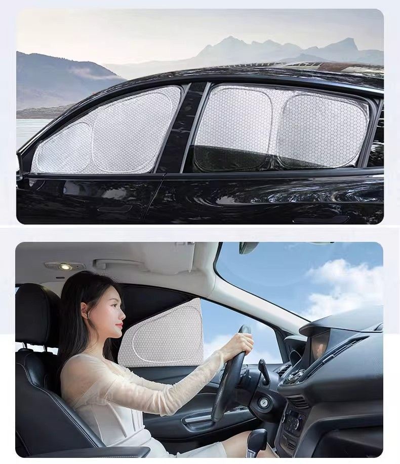 Car Sunshade, Custom-Made Graphene Privacy Curtain, Sun Protection and Heat Insulation Sunshade, Car Side Window Sunshade