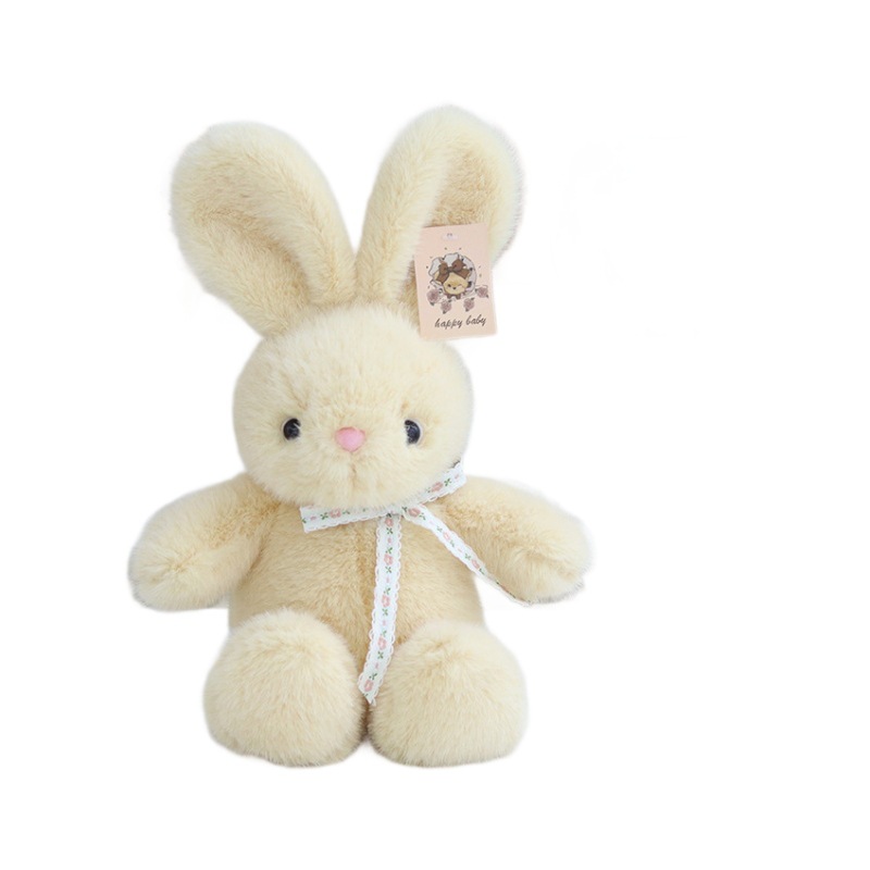 Nueva cinta de orejas largas muñeca de conejo muñeca de 8 pulgadas muñeca de conejo muñeca regalos de cumpleaños al por mayor