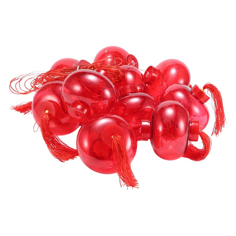 Luces de cadena Año Nuevo luces decorativas Piscis luces de colores Festival de Primavera 2024 fu carácter nuevo Fuwa Año Nuevo cortina pequeña linterna roja