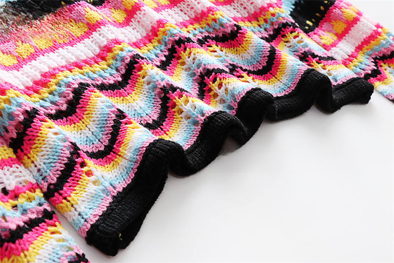 Damen Pullover Mit Streifen Rundhalsausschnitt Herbst Und Winter_voghion.com