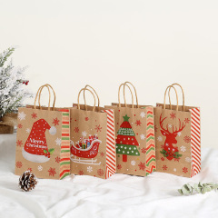 工場直売越境クリスマスプレゼント袋ストライプ手提げプレゼント袋パーティー祝日キャンディー手提げ袋
