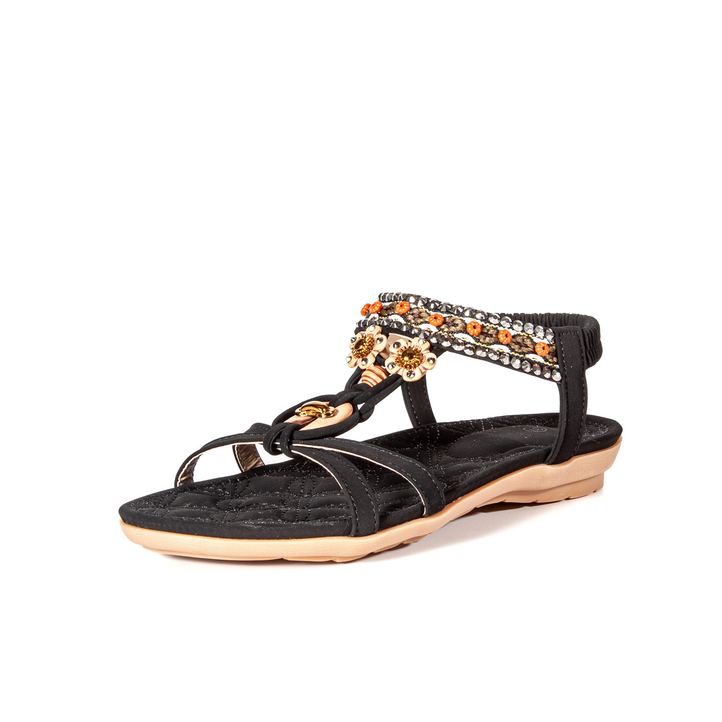 Bohemian Women's Beach Sandals, Comfortable Summer Footwear_voghion.com